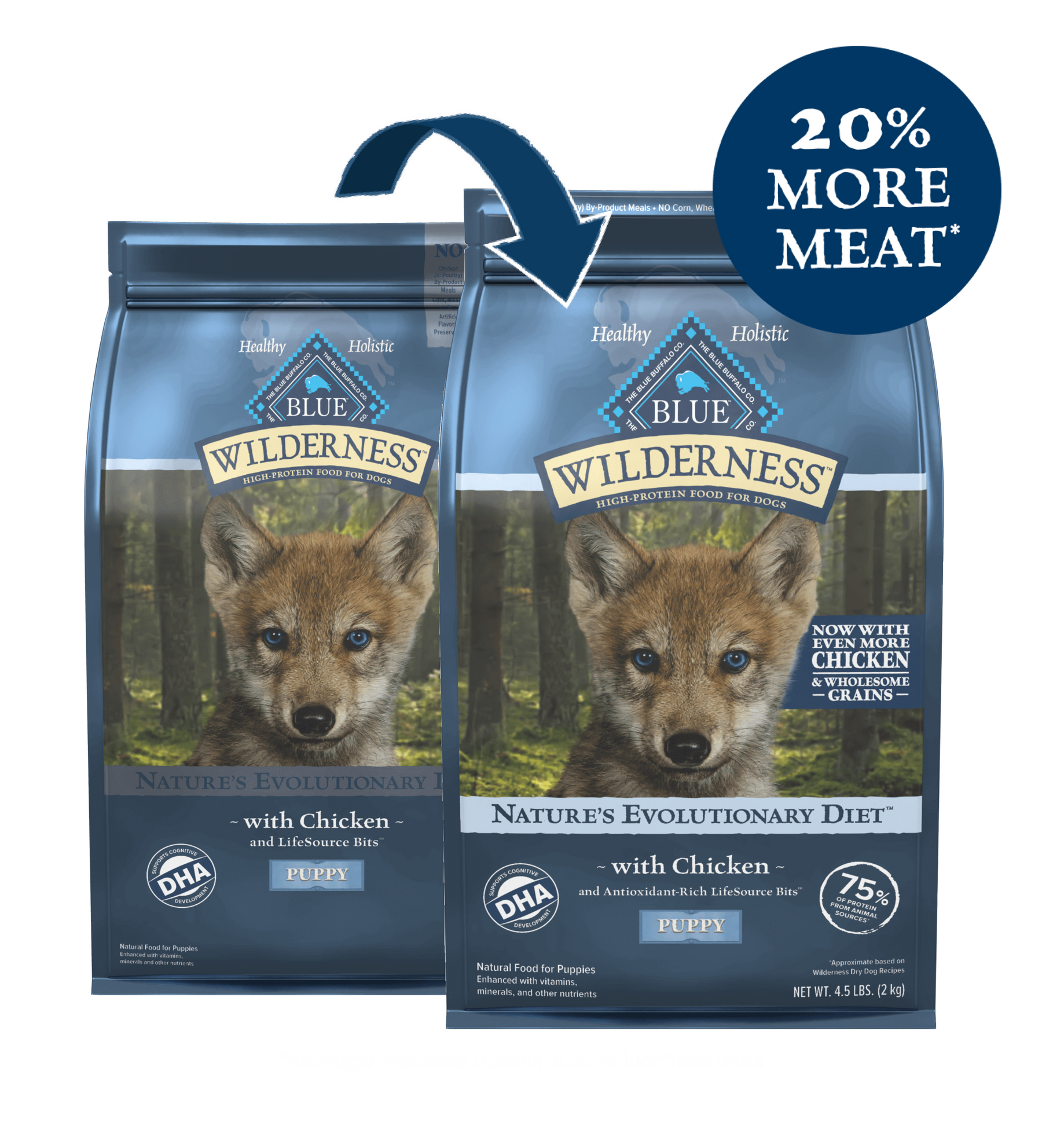 Blue Buffalo Wilderness - Puppy Chicken Recipe Dry Dog Food - Southern Agriculture 