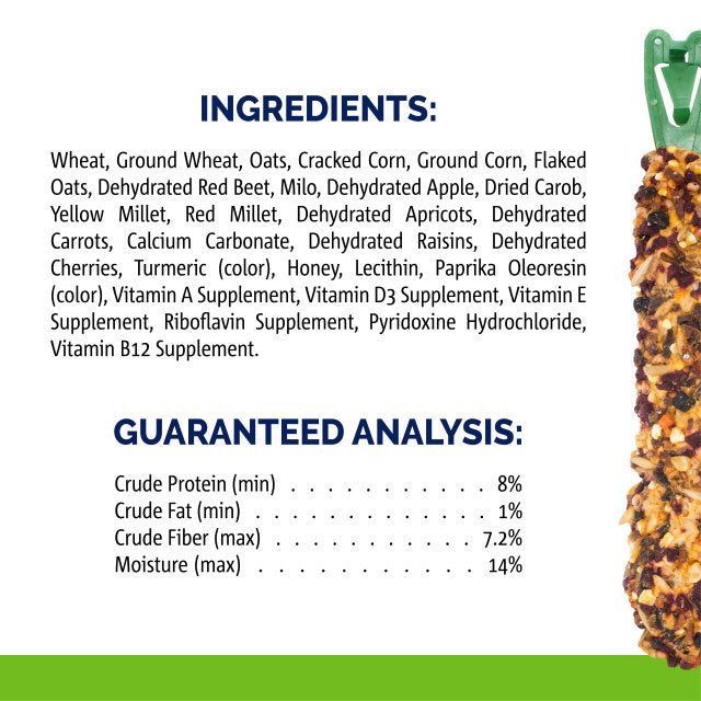 Vitakraft - Apricot & Cherry Crunch Sticks Treats for Rabbits