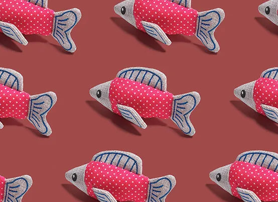 Litterbox.com - Plush Fish Cat Toy