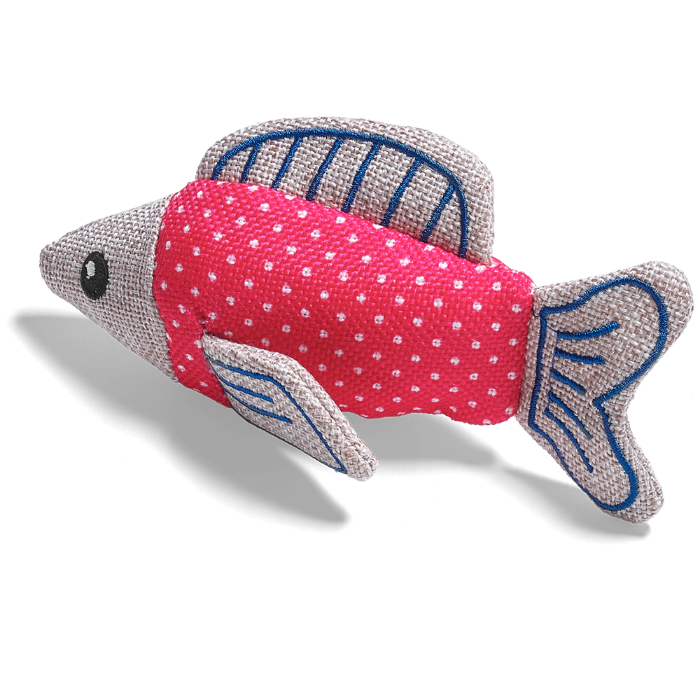 Litterbox.com - Plush Fish Cat Toy