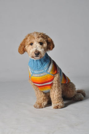 Chilly Dog - Dog Sweater Turquoise Serape - Southern Agriculture 