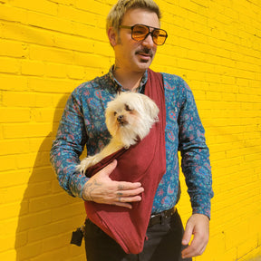 Walking Pet- Pet Sling Merlot
